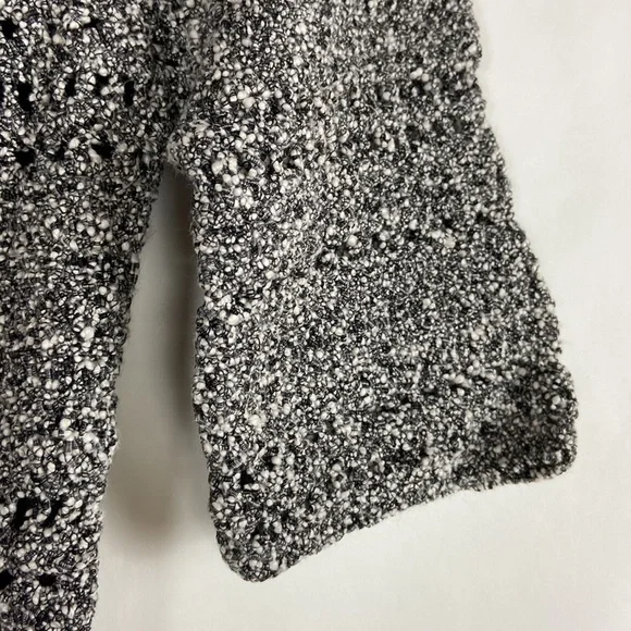 Rag and Bone Hart Cutout Back Open Weave Cotton Marled Knit Fitted Mini Dress